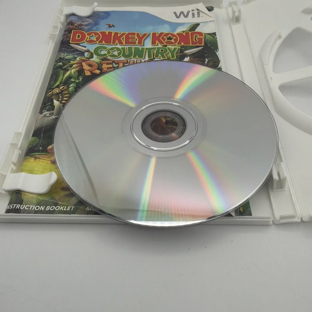 Nintendo Wii Donkey Kong Country Returns Video Game Disc & Manual Tested